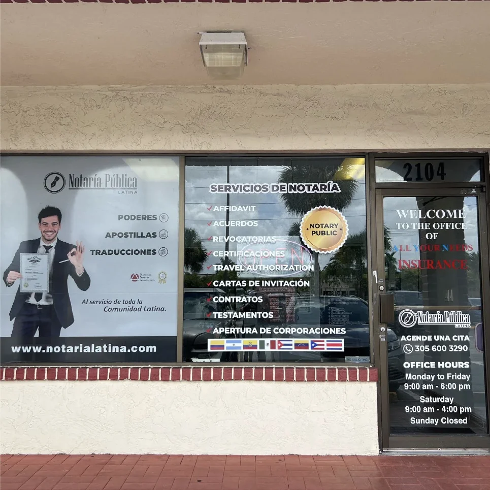 Imagen de oficina de Notaria Latina en Florida