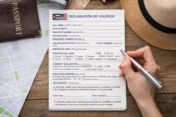 Imagen Declaración de viajero Cuba: cómo llenarla y qué necesitas si viajas desde EE. UU. en 2026