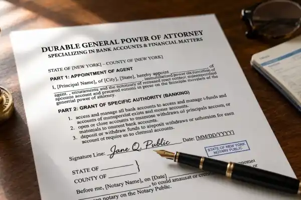 Setting Up a Power of Attorney for Your Bank Accounts